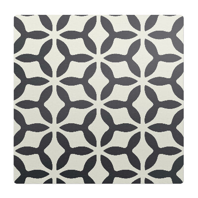 Mata pod fotel biurowy Geometryczny wzór kwiatowy