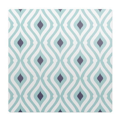 Mata pod fotel biurowy Geometryczny wzór retro