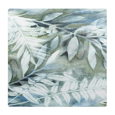 Mata pod fotel biurowy Akwarelowe liście