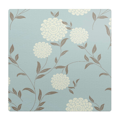 Podkładka pod krzesło obrotowe Kwiatowy wzór retro