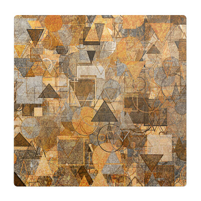 Mata na podłogę pod krzesło Geometryczne wzory