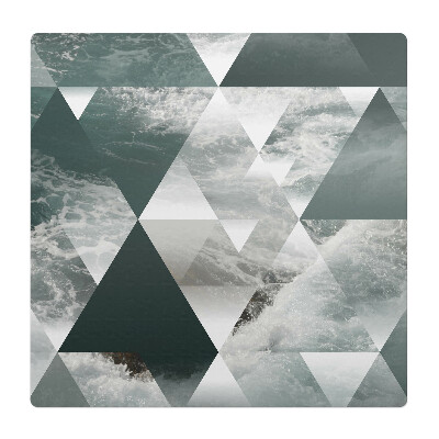 Podkładka pod krzesło obrotowe Geometryczne fale