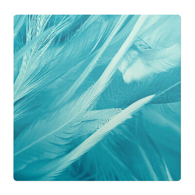 Mata pod fotel biurowy Delikatne pióra