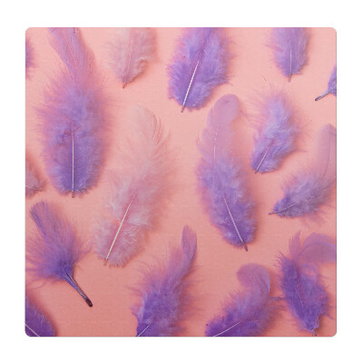 Podkładka pod krzesło Pióra na pastelowym tle