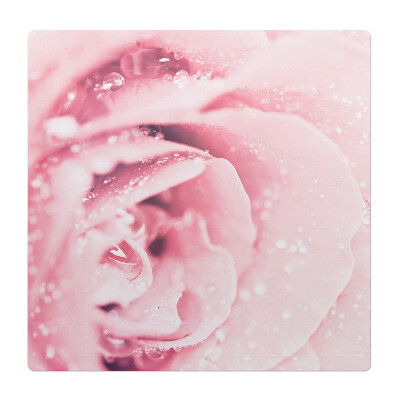 Mata pod fotel ochrona paneli Kwiat z kroplami