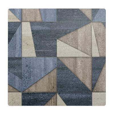 Mata na podłogę pod krzesło Geometryczne trójkąty