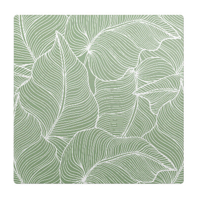 Mata pod krzesło do biura Liście z liniami