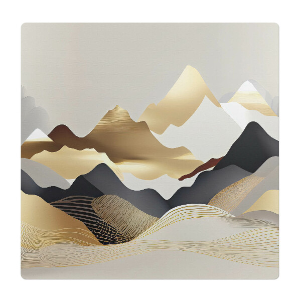 Mata na podłogę pod krzesło Górska abstrakcja