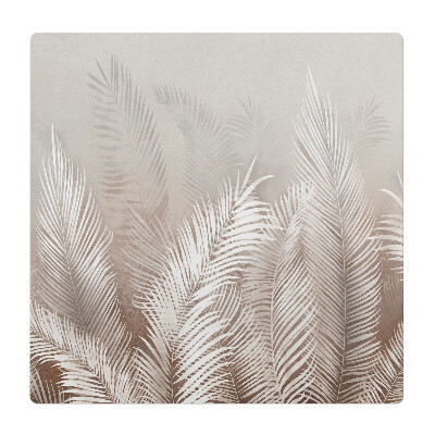 Mata pod fotel biurowy Liście palmowe tło