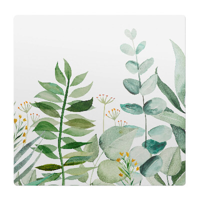 Mata pod fotel ochrona paneli Akwarelowe liście