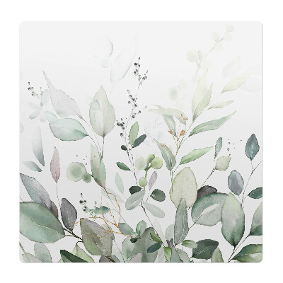 Mata na podłogę pod krzesło Pastelowe liście