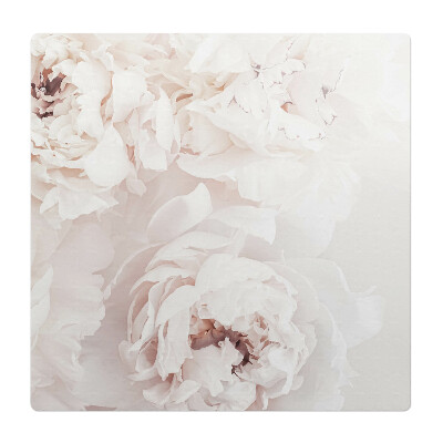 Mata pod fotel ochrona paneli Delikatne piwonie