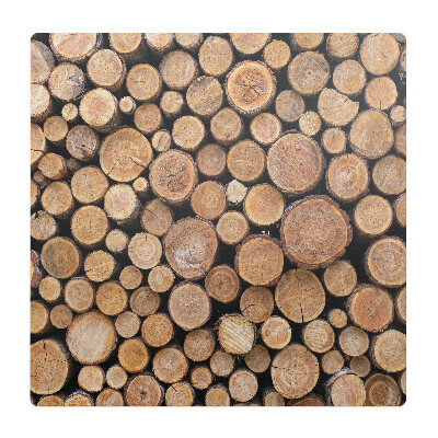 Podkładka pod krzesło obrotowe Stosy drewnianych bali