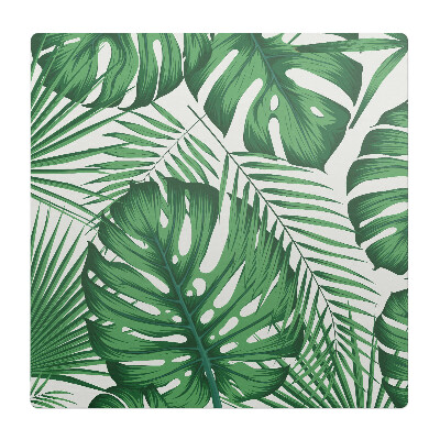 Podkładka pod krzesło obrotowe Tropikalne liście