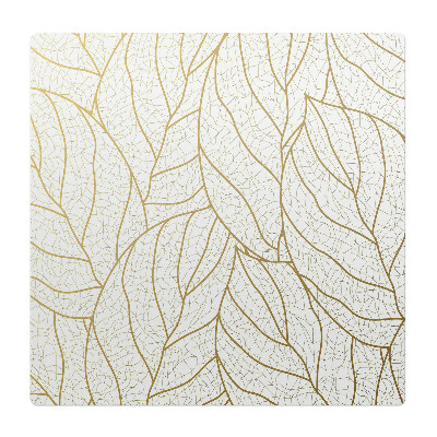 Mata na podłogę pod krzesło Liście w delikatnym wzorze