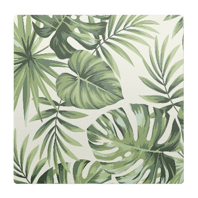 Mata pod fotel biurowy Liście tropikalne