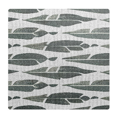 Mata pod fotel ochrona paneli Abstrakcyjne liście