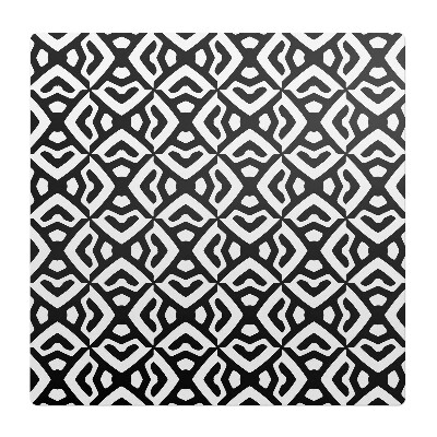 Mata pod fotel ochrona paneli Geometryczny wzór retro