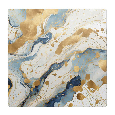 Mata pod krzesło do biura Abstrakcyjne fale