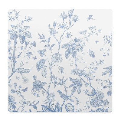 Mata pod krzesło do biura Kwiatowy wzór vintage