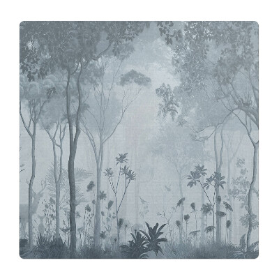 Mata na podłogę pod krzesło Leśna mgła pejzaż