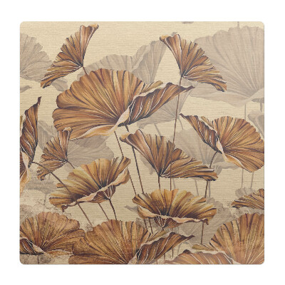 Podkładka pod krzesło obrotowe Kwiaty w sepii