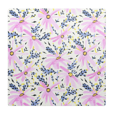 Mata pod fotel biurowy Kwiatowy wzór pastelowy