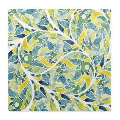 Mata pod fotel ochrona paneli Abstrakcyjny liść