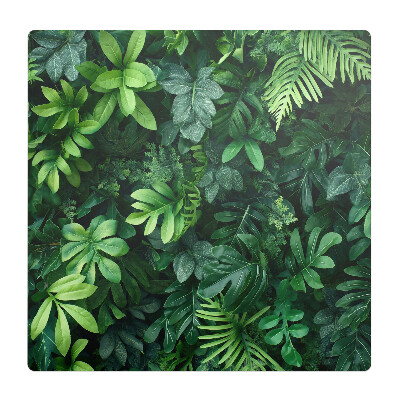 Mata na podłogę pod krzesło Liście tropikalne