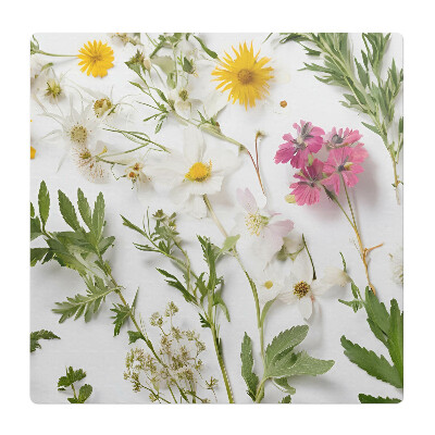 Mata na podłogę pod krzesło Kwiaty i liście