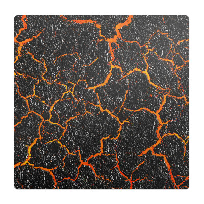 Mata na podłogę pod krzesło Pęknięta lawa