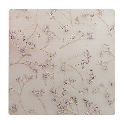 Mata pod fotel biurowy Delikatne kwiaty na tle