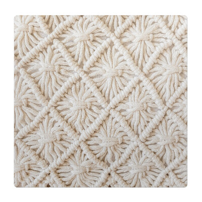 Podkładka pod krzesło Makramowa struktura kwiatowa