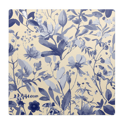 Podkładka pod krzesło obrotowe Kwiatowy wzór retro