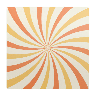 Mata pod fotel ochrona paneli Wirujące pasy retro