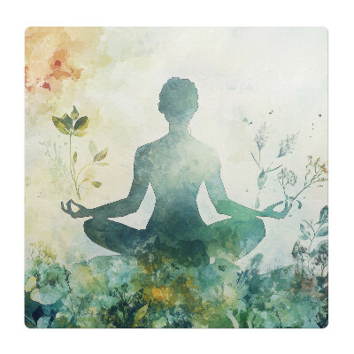 Mata pod krzesło do biura Medytacja wśród natury