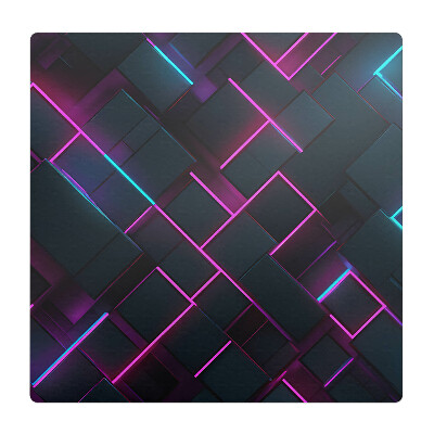 Mata na podłogę pod krzesło Neonowe prostokąty