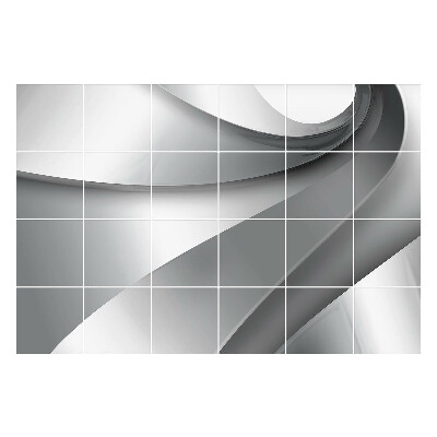 Naklejki na płytki Fale i gładkie linie