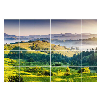 Naklejki na płytki Malowniczy krajobraz górski