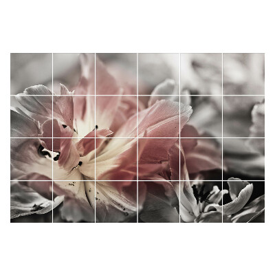 Naklejki na kafelki Kwiatowy detal w zbliżeniu