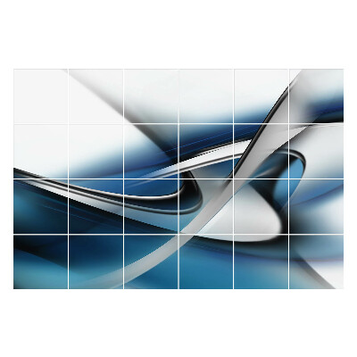 Nalepki na kafelki Dynamiczne fale i linie