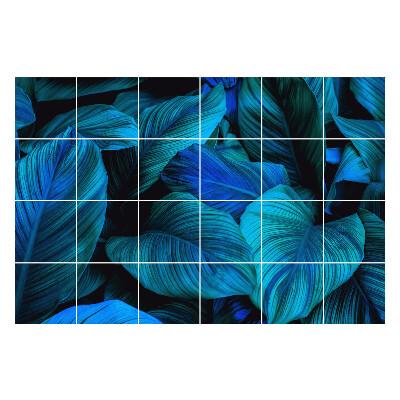 Naklejki na kafelki Liście w intensywnych barwach