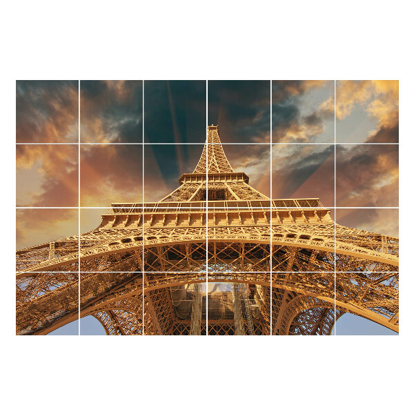 Naklejki na kafelki Wieża w chmurach