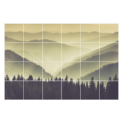 Naklejki na kafelki Mistyczne górskie pejzaże