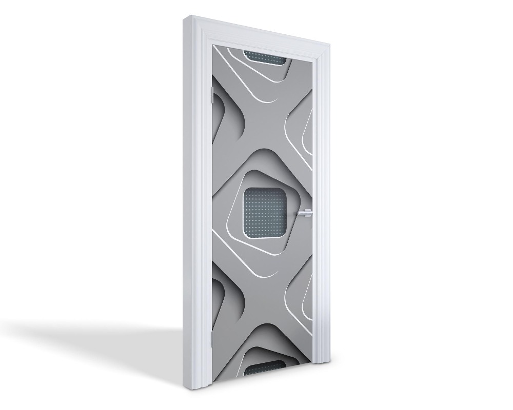 Naklejka na drzwi samoprzylepna Abstrakcyjny wzór geometryczny