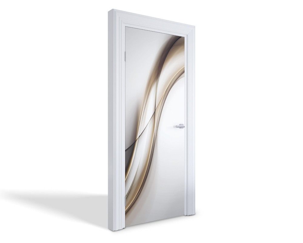 Naklejka na drzwi samoprzylepna Abstrakcyjne fale