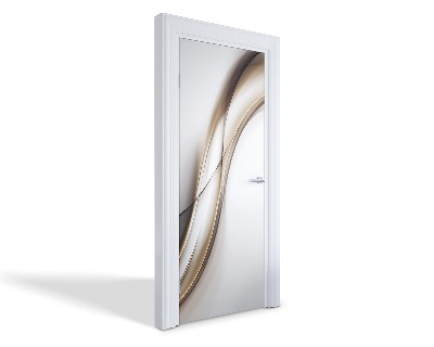 Naklejka na drzwi samoprzylepna Abstrakcyjne fale