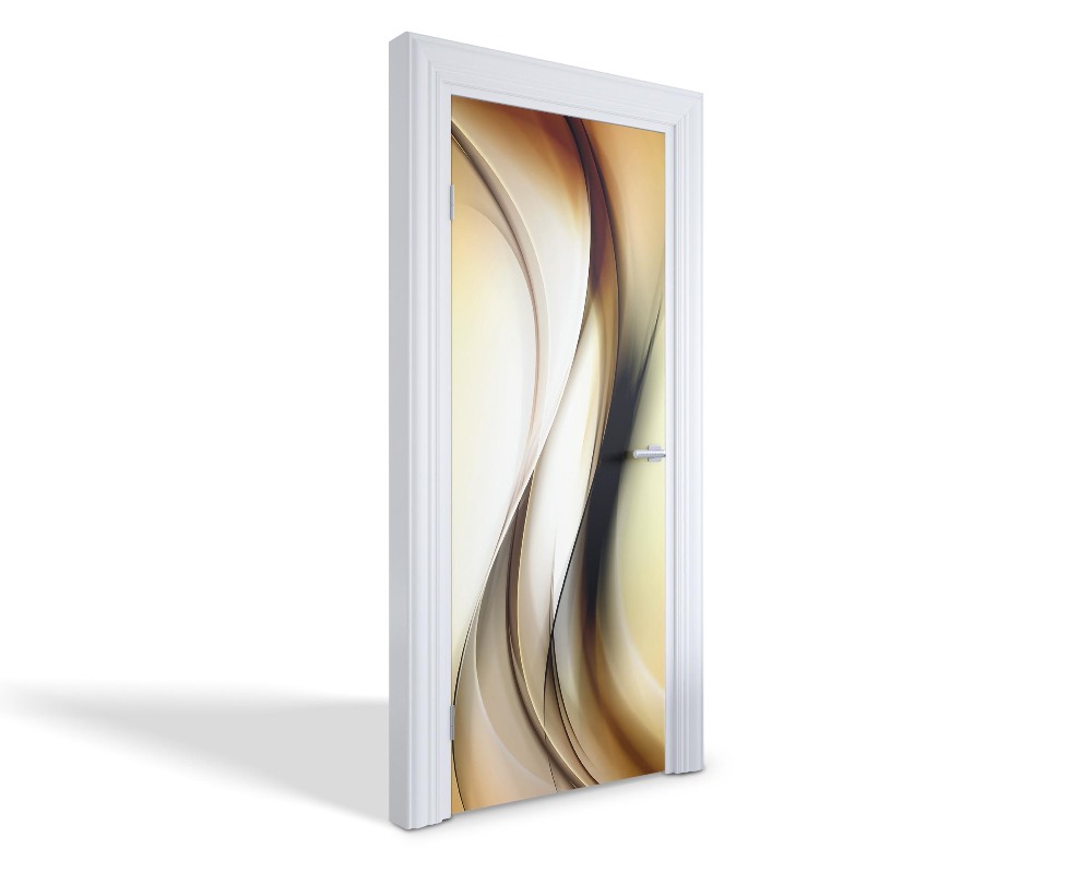 Naklejka na drzwi samoprzylepna Abstrakcyjne fale