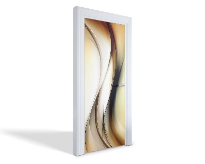 Naklejka na drzwi samoprzylepna Abstrakcyjne fale