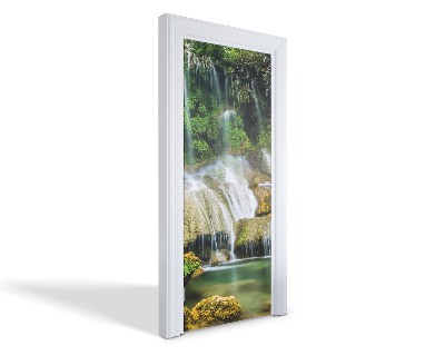 Naklejka na drzwi samoprzylepna Malowniczy wodospad